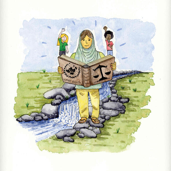 Protects and enforces human rights